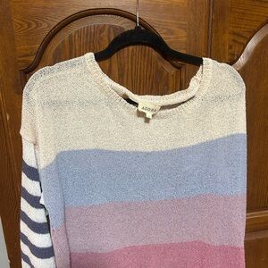 Adora Striped Sweater in Pastel Shades